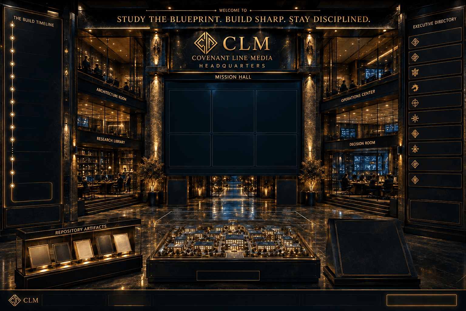 Covenant Line Media Digital Headquarters Mission Hall
